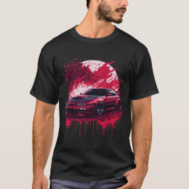 Red Sports Car på Bloody Måne Skyline Supra Evo T Shirt