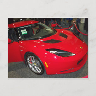 Red Sports Car Vykort