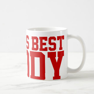 Red Sports Font World's Best Pappa Kaffemugg