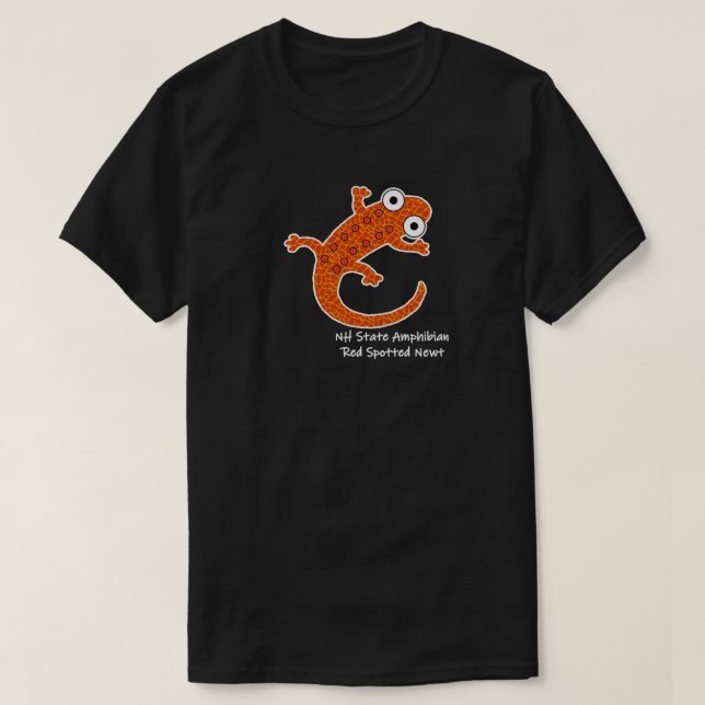 Red Spoted Newt - New Hampshire State Amphibian T Shirt (Design framsida)