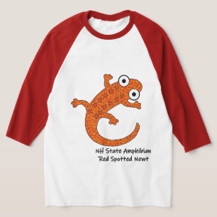 Red Spoted Newt - New Hampshire State Amphibian T Shirt