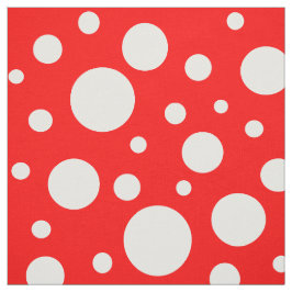 Red Spots Fabric Tyg