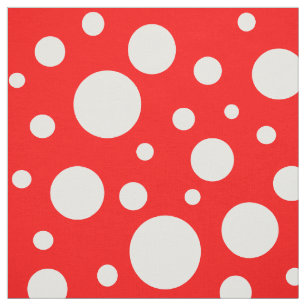 Red Spots Fabric Tyg