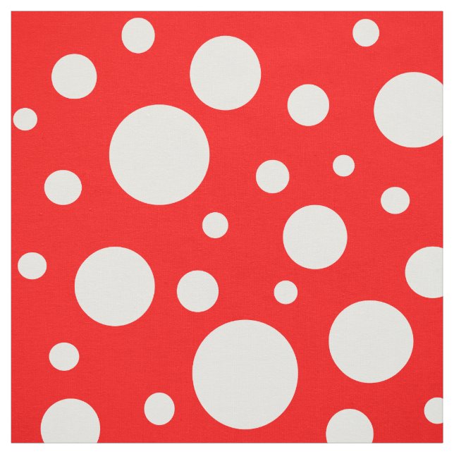 Red Spots Fabric Tyg (Provkarta)