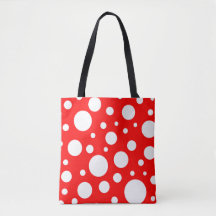 Red Spots Tote Bag