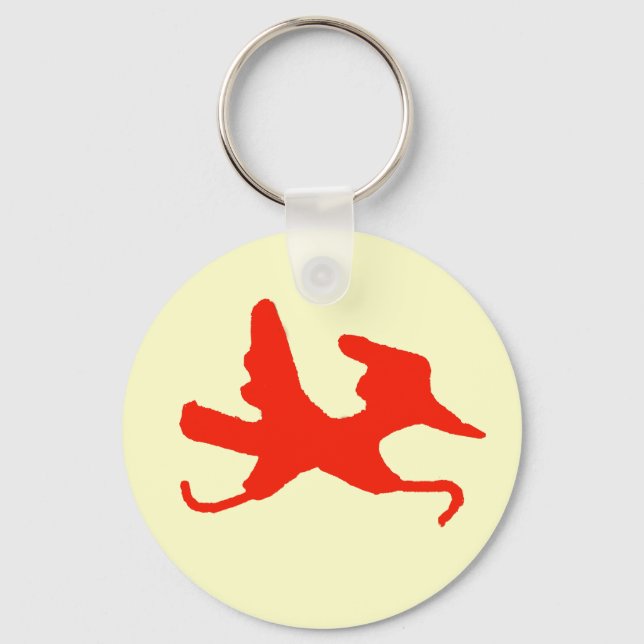 Red Springer Keychain Nyckelring (Framsida)