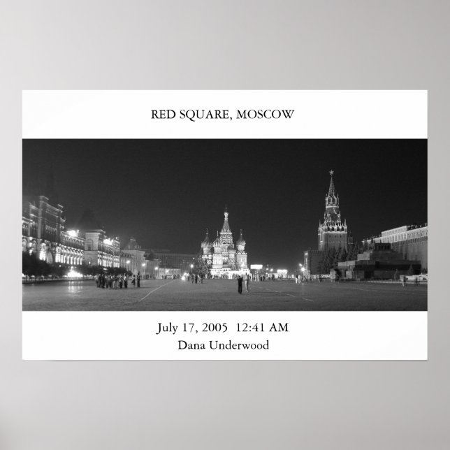 Red Square Moskva Poster (Framsidan)