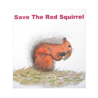 Red Squirrel Anteckningsblock