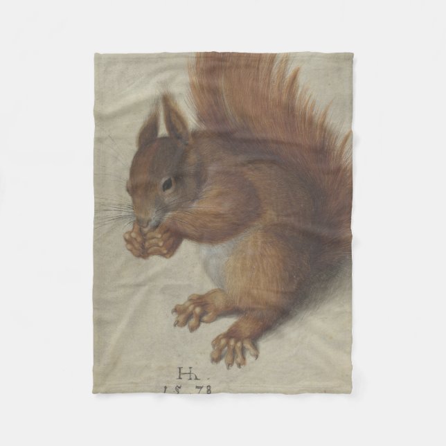 Red Squirrel (av Hans Hoffmann) Fleecefilt (Framsidan)