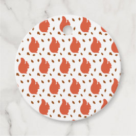 Red Squirrel Gåvor Etiketter