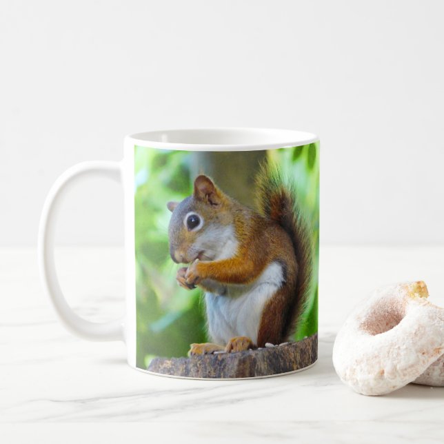 Red Squirrel Kaffemugg (Med munk)