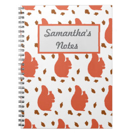 Red Squirrel Personlig Anteckningsbok
