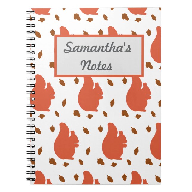 Red Squirrel Personlig Anteckningsbok (Framsidan)