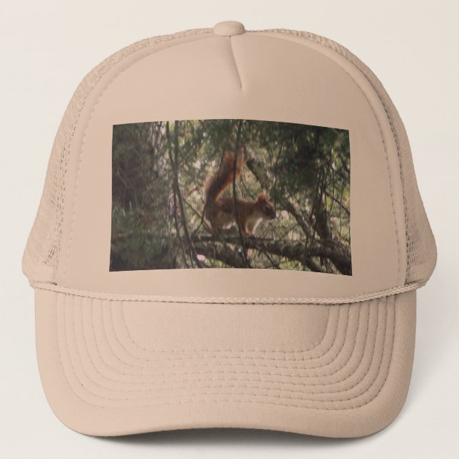 Red Squirrel Trucker Hat Keps (Framsida)