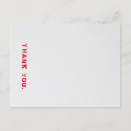 Red Stamped Tack Vykort