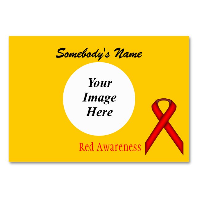 Red Standard-menyfliksmall Bordsnummer (Framsidan)
