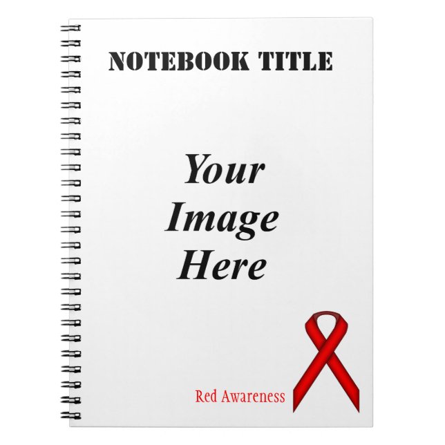 Red Standard Ribbon av Kenneth Yoncich Anteckningsbok Med Spiral (Framsidan)