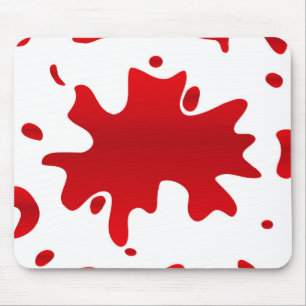 Red stänk musmatta