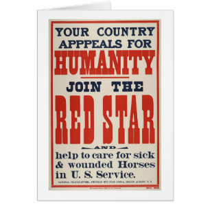 Red Star 1918 Hälsningskort