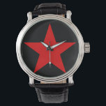 RED STAR ARMBANDSUR<br><div class="desc">En röd stjärna, femspetsig och fylld ( Carter) är en viktig symbol som ofta förknippas med kommunistisk ideologi, särskilt i kombination med hammare och skärpa. Det har använts i stor utsträckning i flaggor, statssymboler, monument, prydnadsföremål och logotyper. Red Star är också Alexander Bogdanovs roman från science fiction 1908 om ett...</div>