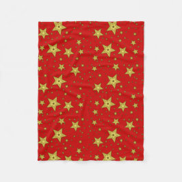 Red star blanket fleecefilt