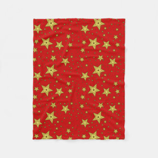 Red star blanket fleecefilt