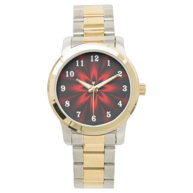Red Star Burst Armbandsur (Framsida)