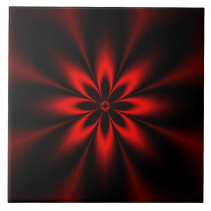 Red Star Burst Kakelplatta