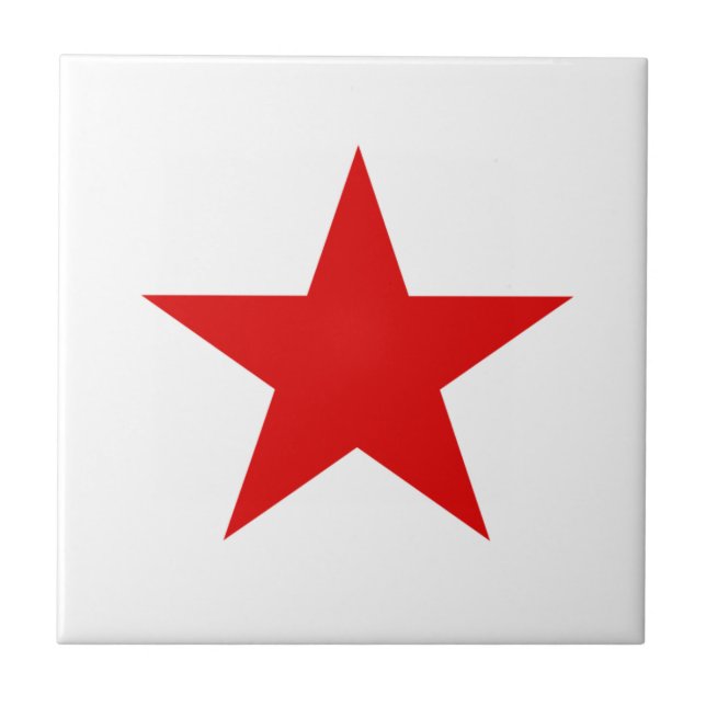 Red Star Communist Kakelplatta (Framsidan)