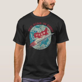 Red Star in Orbit T Shirt