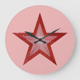 Red Star klocka runt rosa