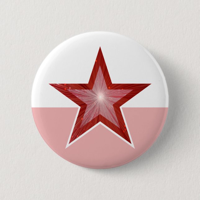 Red Star-knapp guld rosa Knapp (Framsida)