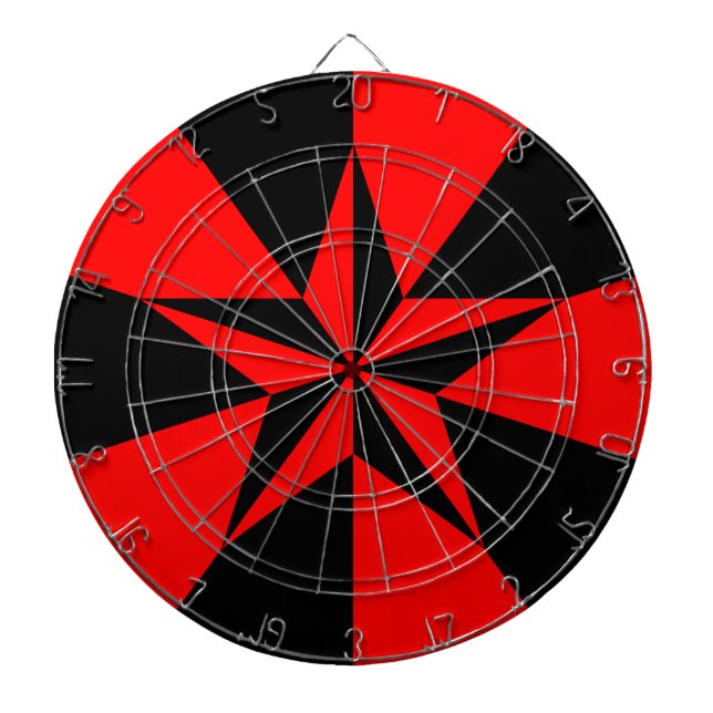 Red Star (Libertarias socialistiska Flagga) Darttavla (Framsidan)