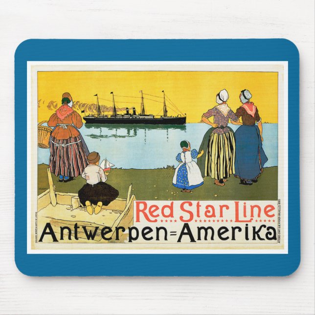 Red Star Line ~ Antwerpen-Amerika Musmatta (Framsidan)