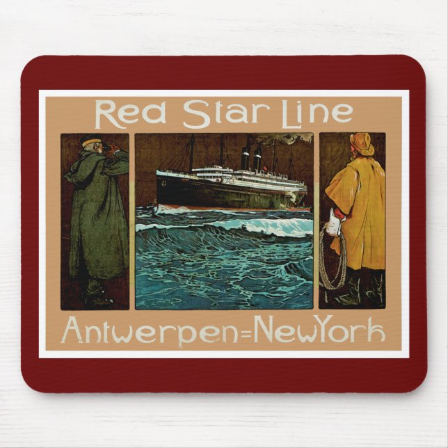 Red Star Line ~ Antwerpen-New York Musmatta (Framsidan)