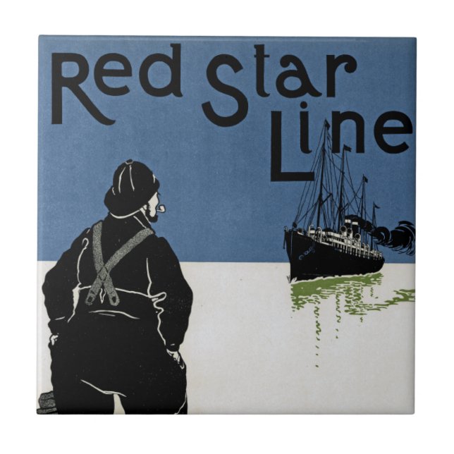 Red Star Line Kakelplatta (Framsidan)