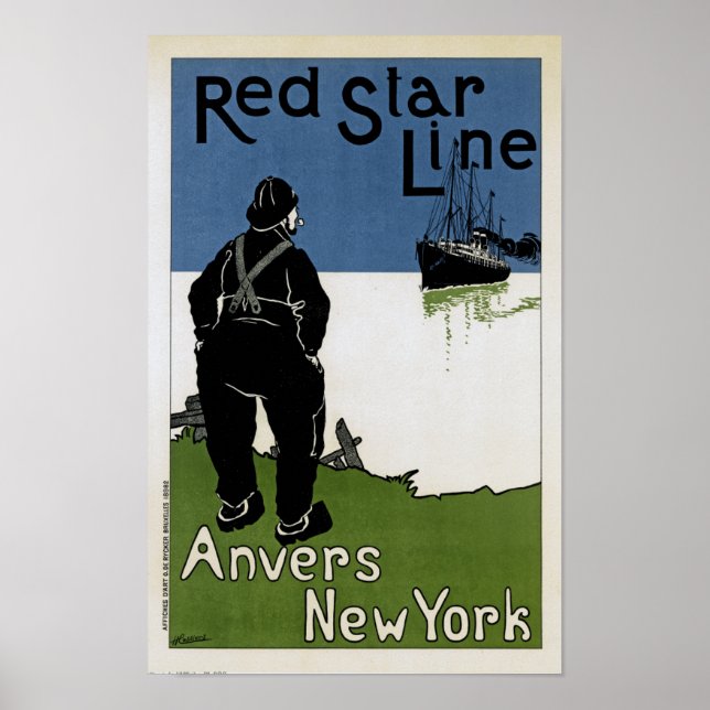 Red Star Line Poster (Framsidan)