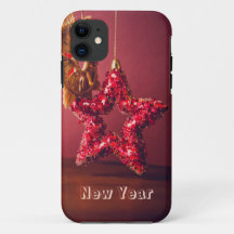 Red Star Ornament Iphone case