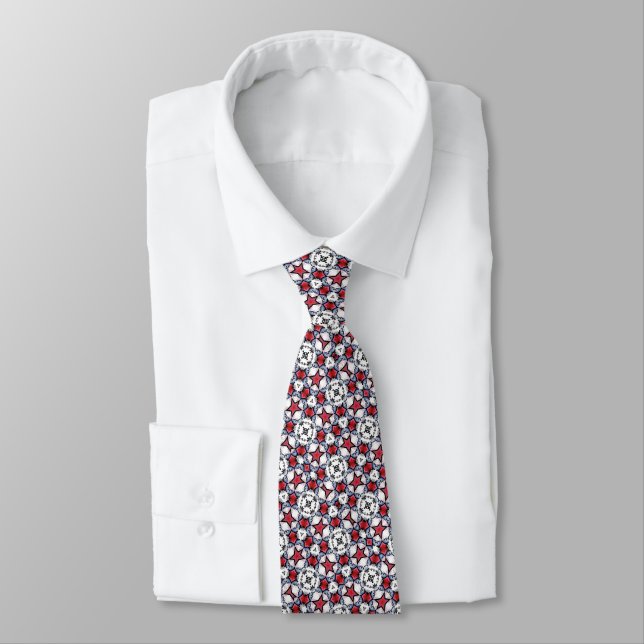 Red Star Party Neck Tie Slips (Bunden)