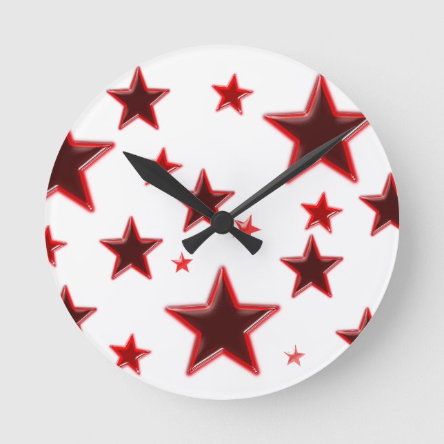 Red Star Rund Klocka (Framsida)