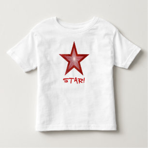 Red Star "STAR"! småbarn t-shirt vit