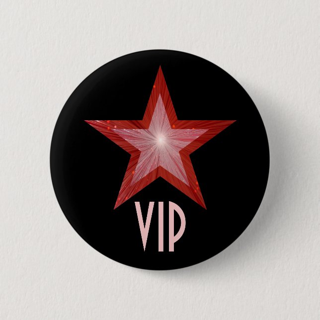 Red Star VIP-knapp svart Knapp (Framsida)