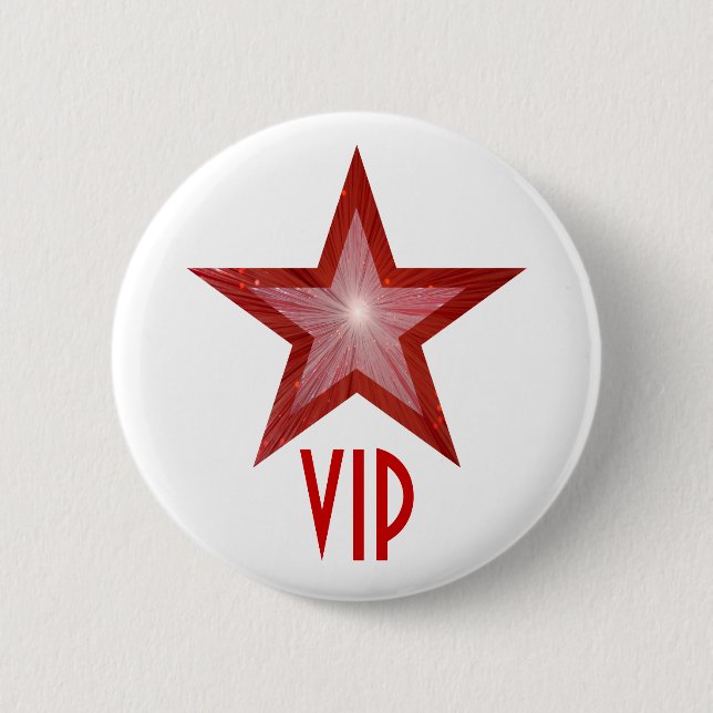 Red Star VIP-knapp vit Knapp (Framsida)