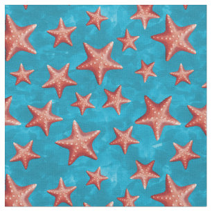 Red Starfish Summer Beach Nautical Coastal Tyg