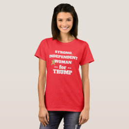 RED Starong-kvinna för Trump T Shirt