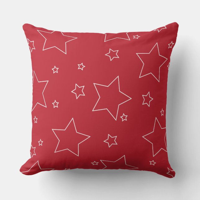 Red Stars 4:e juli Pillow Kudde (Framsida)