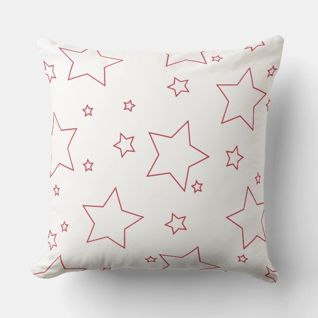 Red Stars 4:e juli Pillow Kudde (Framsida)