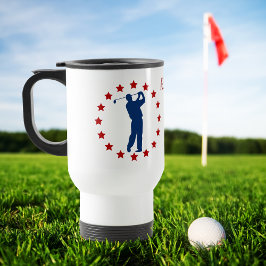 Red Stars Blue Golfer Resemugg