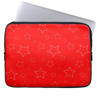 Red Stars Electronics Bag Laptop Fodral