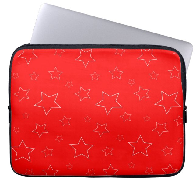 Red Stars Electronics Bag Laptop Fodral (Framsidan)
